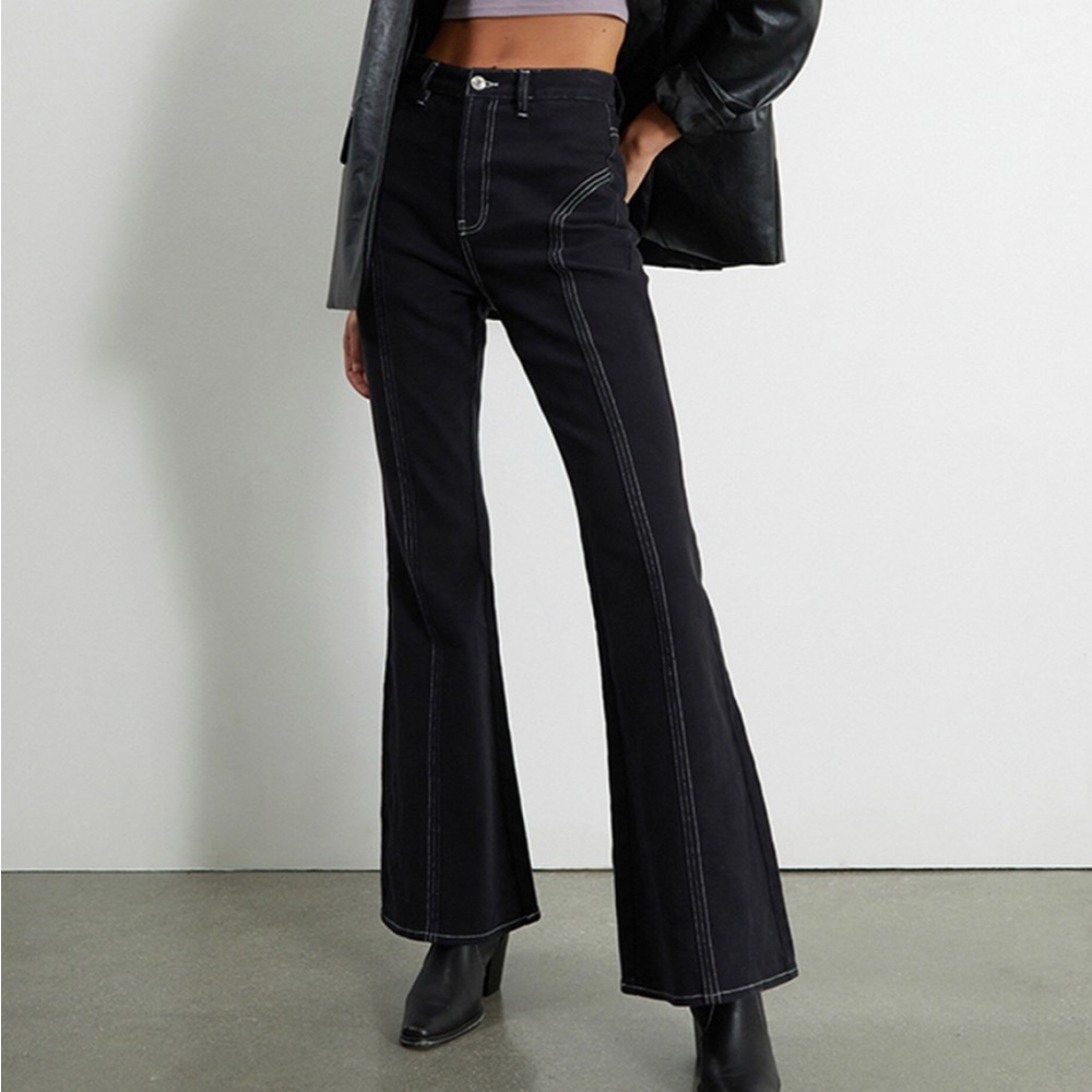 PacSun Black High Waisted Flare Jeans